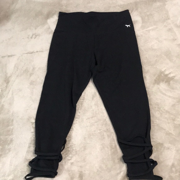 PINK Victoria's Secret Pants - VICTORIA SECRET PINK CROP LEGGINGS